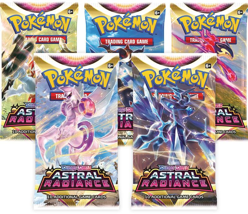 Astral Radiance Booster Pack Art Bundle [Set of 5] Pokemon card from SWSH10: Astral Radiance