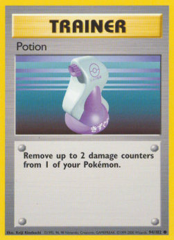 Potion Pokemon card from Base Set