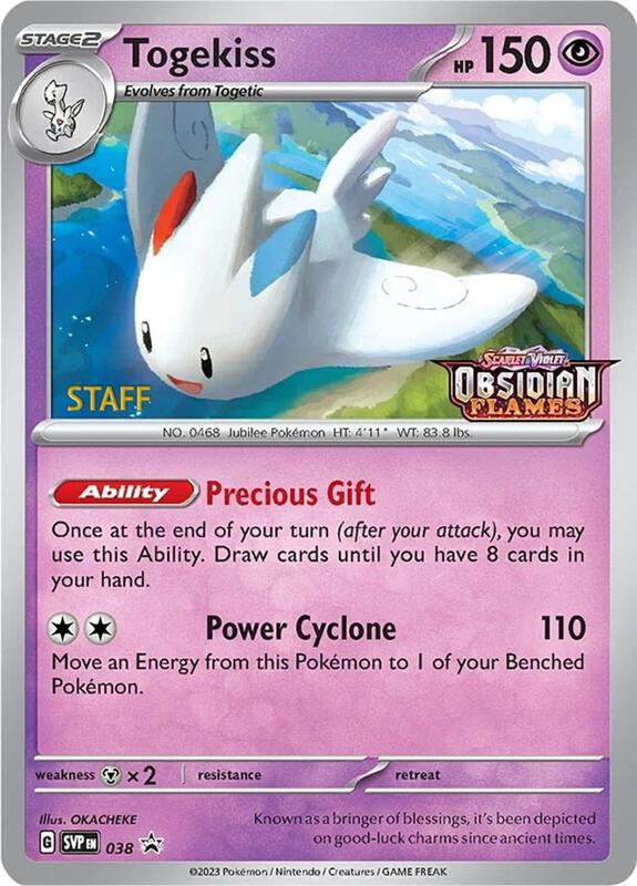 Togekiss - 038 (Prerelease) [Staff] Pokemon card from SV: