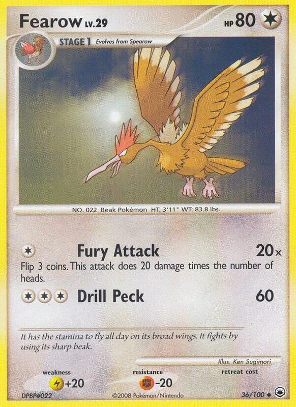 Fearow Pokemon card from Majestic Dawn