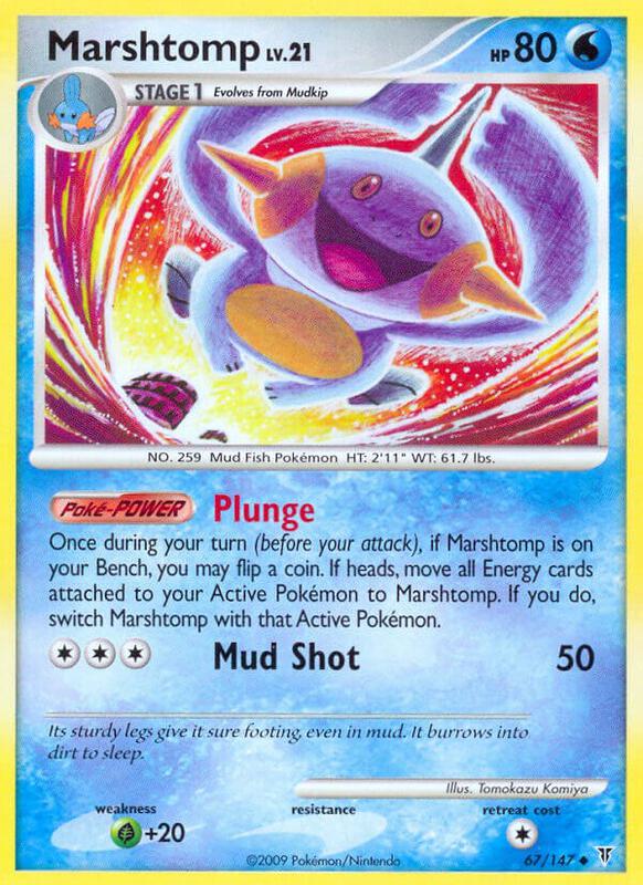 Marshtomp Pokemon card from Supreme Victors
