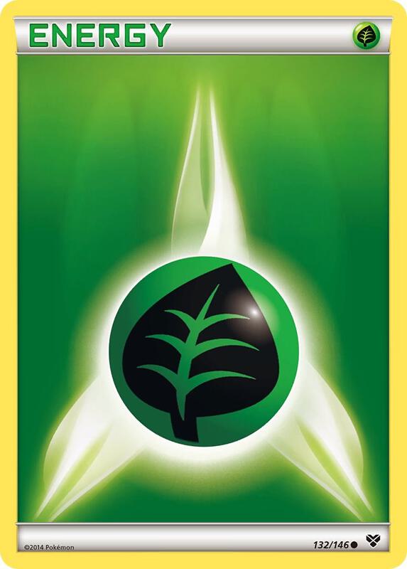 Grass Energy Pokemon card from XY Base Set