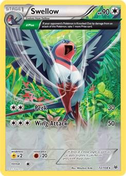 Swellow Pokemon card from Deck Exclusives