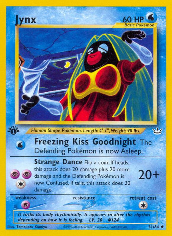 Jynx Pokemon card from Neo Revelation