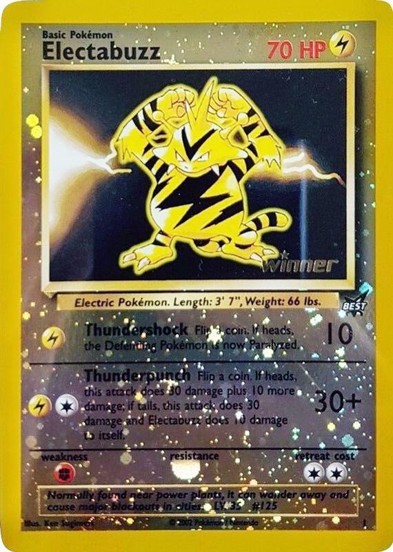 Electabuzz - 1 [Winner] Pokemon card from Best of Promos
