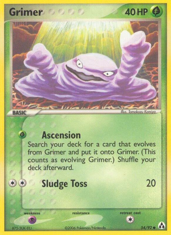 Grimer Pokemon card from Legend Maker