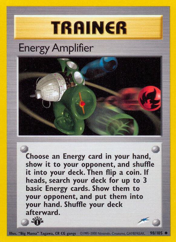 Energy Amplifier Pokemon card from Neo Destiny