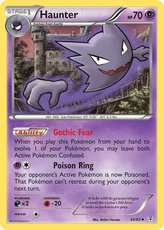 Haunter Pokemon card from Generations