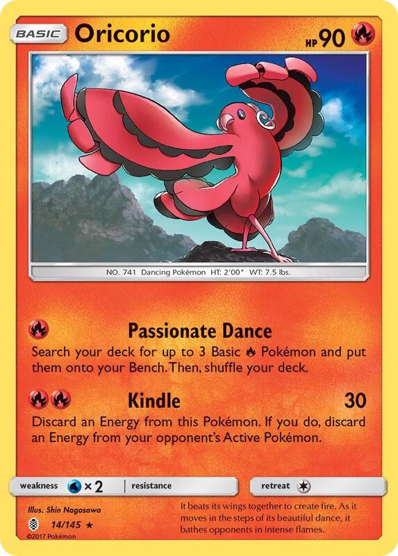 Oricorio (14) Pokemon card from SM - Guardians Rising