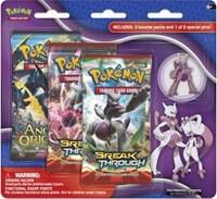 BREAKthrough Three Pack Pin Blisters [Mega Mewtwo X] Pokemon card from XY - BREAKthrough