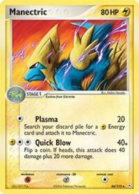 Manectric Pokemon card from Holon Phantoms
