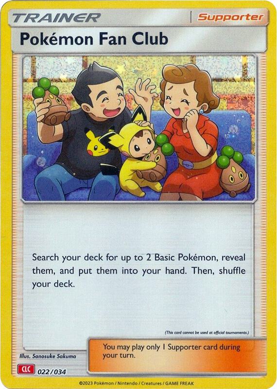 Pokemon Fan Club (CLC) Pokemon card from Trading Card Game Classic