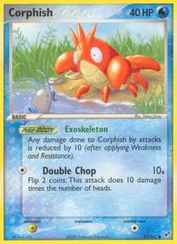 Corphish Pokemon card from EX Deoxys