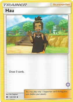 Hau (23) (Alolan Sandslash Half-Deck) Pokemon card from SM Trainer Kit: Alolan Sandslash & Alolan Ninetales