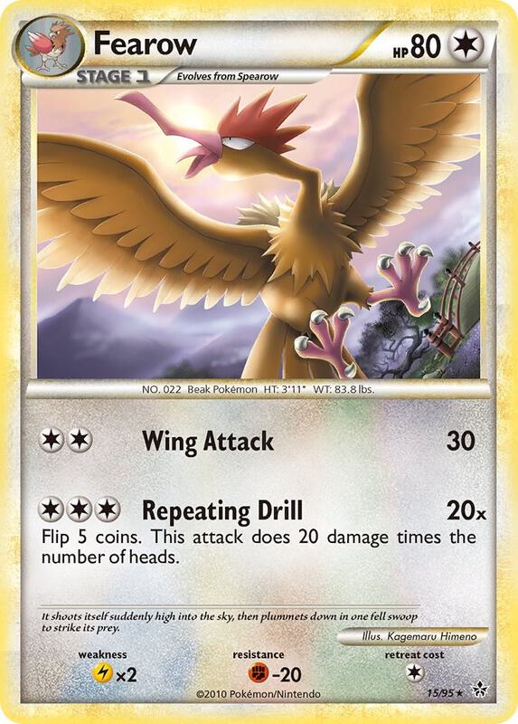 Fearow Pokemon card from Unleashed