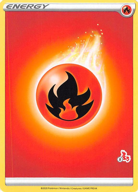Fire Energy (#2 Cinderace Stamped) Pokemon card from Battle Academy 2022