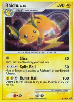 Raichu Lv.45 Pokemon card from Stormfront