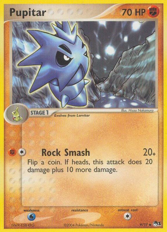 Pupitar Pokemon card from POP Series 1