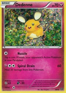 Dedenne Pokemon card from McDonalds Collection 2016