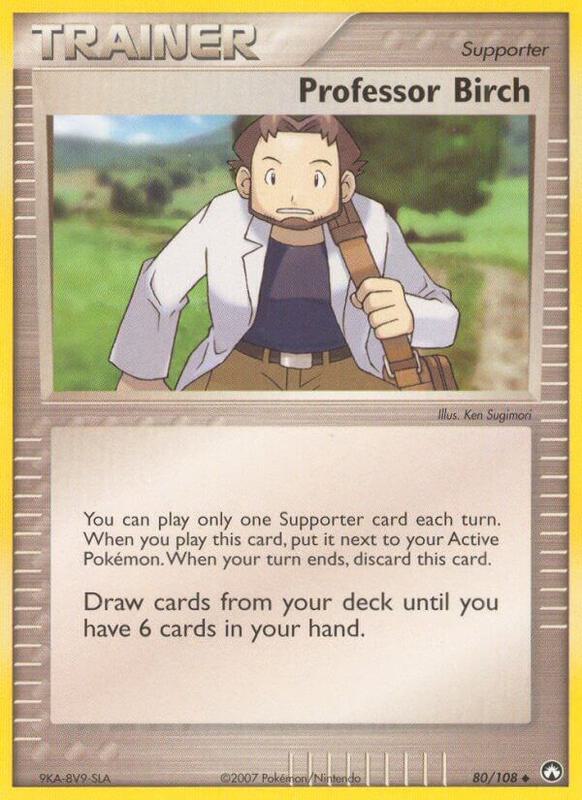 Professor Birch Pokemon card from Power Keepers