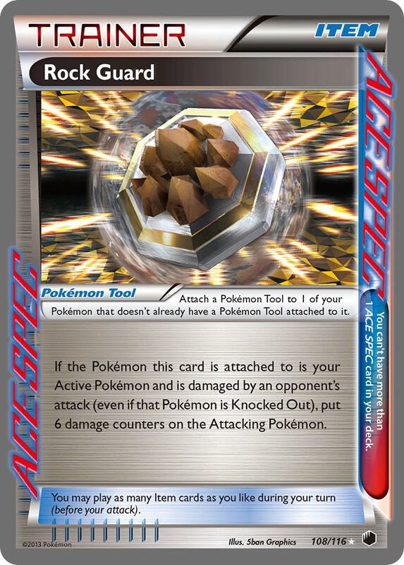 Rock Guard Pokemon card from Plasma Freeze
