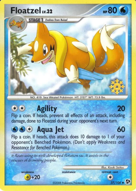 Floatzel Pokemon card from Countdown Calendar Promos