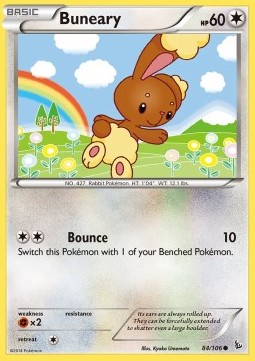 Buneary Pokemon card from Flashfire