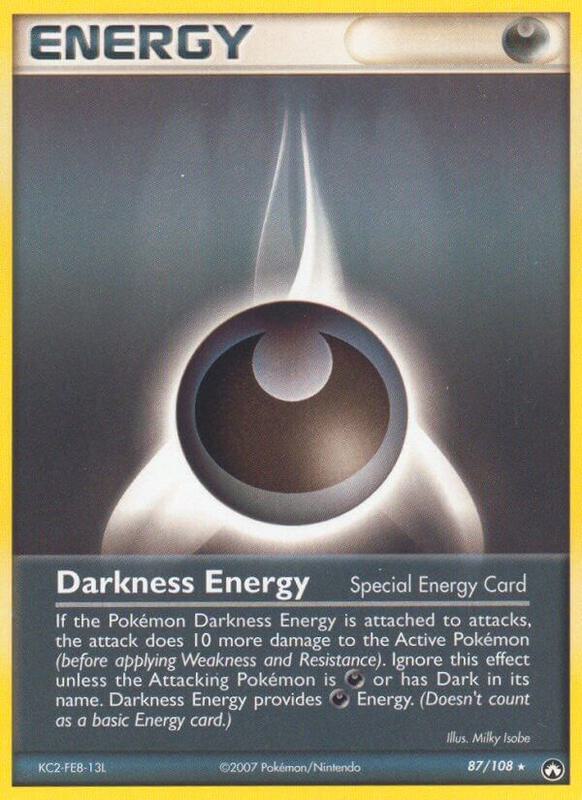 Darkness Energy (Special) Pokemon card from Power Keepers