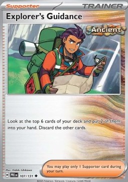 Explorer's Guidance (Holo) Pokemon card from Prismatic Evolutions