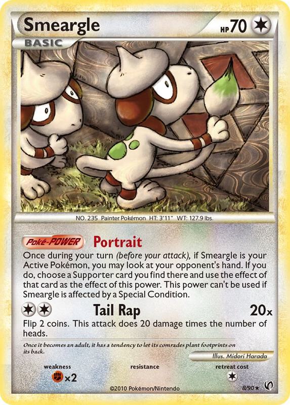 Smeargle Pokemon card from Undaunted