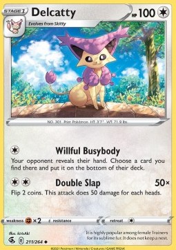 Delcatty (Holo) Pokemon card from Fusion Strike
