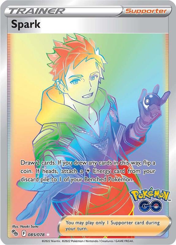Spark (Secret) Pokemon card from Pokemon GO