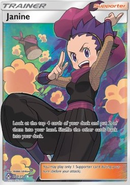 Janine Pokemon card from Unbroken Bonds