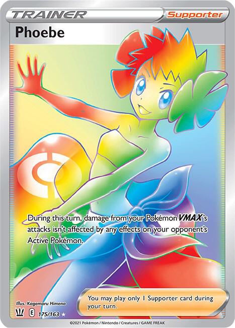 Phoebe (Secret) Pokemon card from SWSH05: Battle