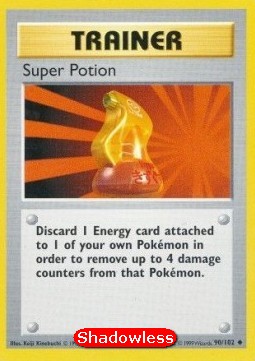 Super Potion Pokemon card from Base Set