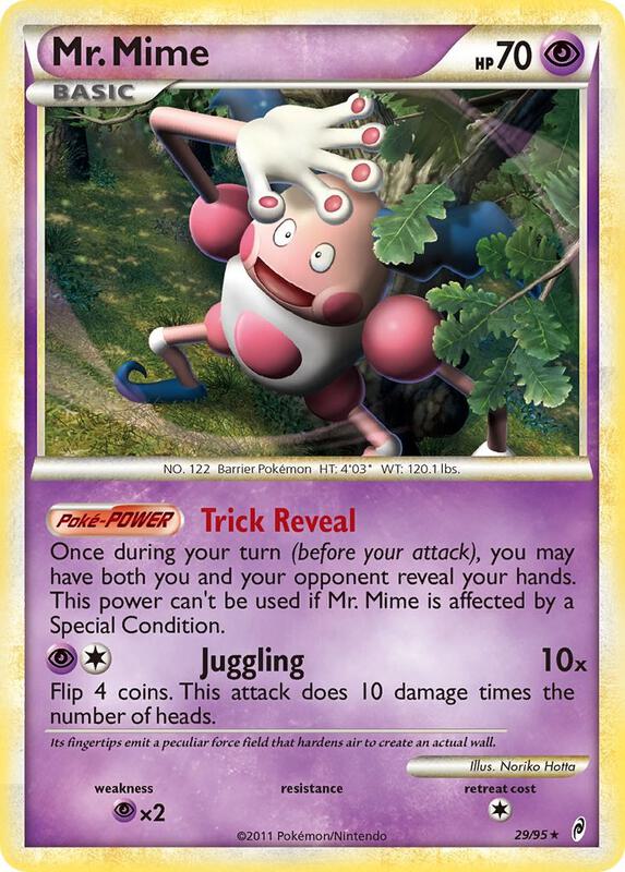 Mr. Mime Pokemon card from Call of Legends