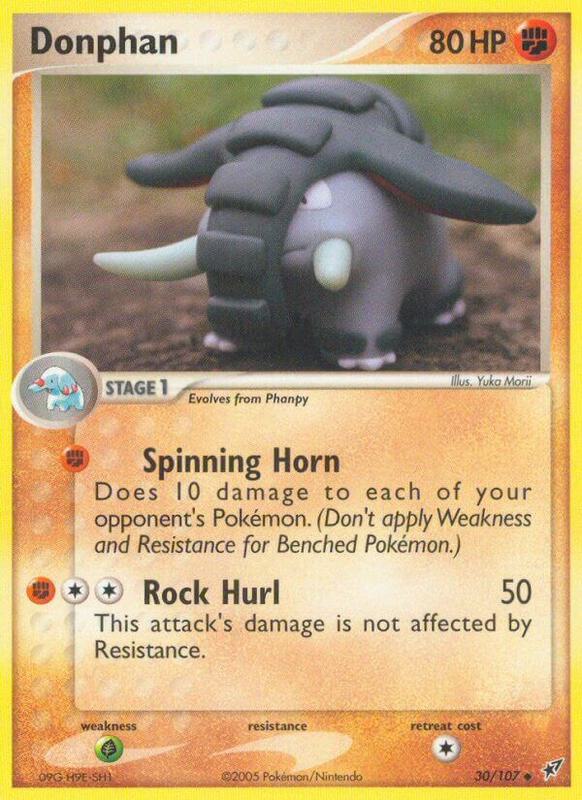 Donphan Pokemon card from Deoxys