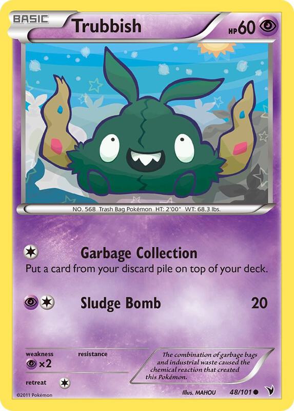 Trubbish Pokemon card from Noble Victories