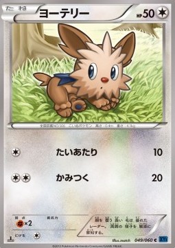 Lillipup Pokemon card from Collection X