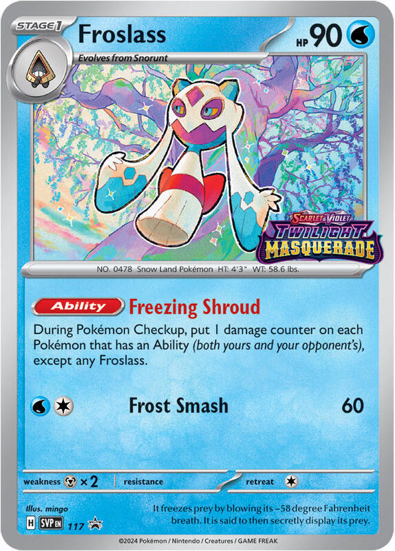 Froslass - 117 Pokemon card from SV: Scarlet & Violet Promo Cards