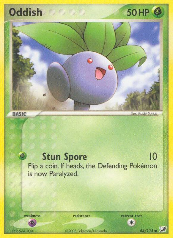 Oddish Pokemon card from Unseen Forces