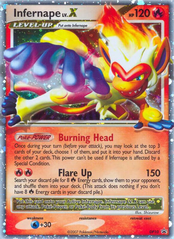 Infernape LV.X - DP10 Pokemon card from Diamond and Pearl Promos