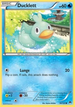 Ducklett Pokemon card from BREAKpoint