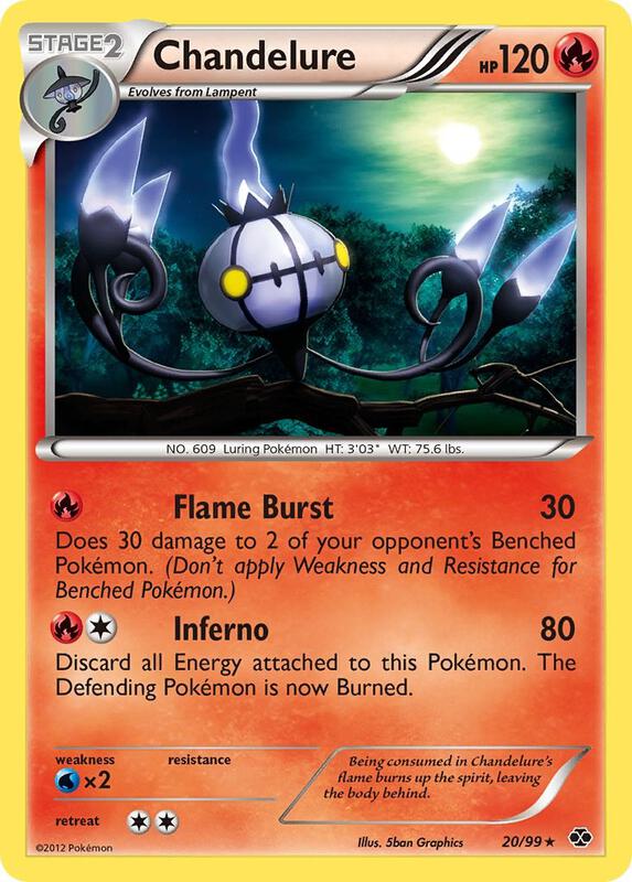 Chandelure Pokemon card from Next Destinies