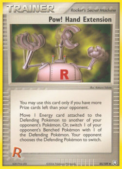 Pow! Hand Extension Pokemon card from EX Team Rocket Returns