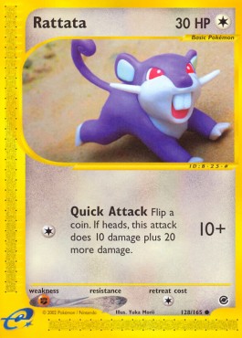 Rattata Pokemon card from Expedition Base Set
