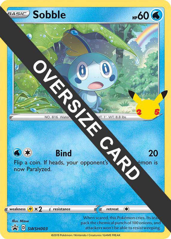 Sobble Pokemon card from First Partner Pack