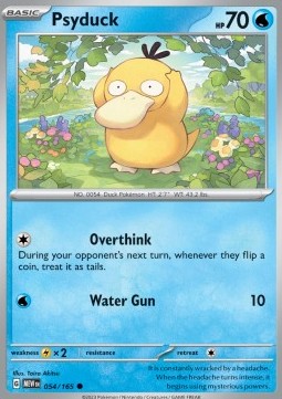 Psyduck Pokemon card from 151