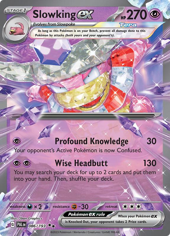 Slowking ex Pokemon card from SV02: Paldea Evolved