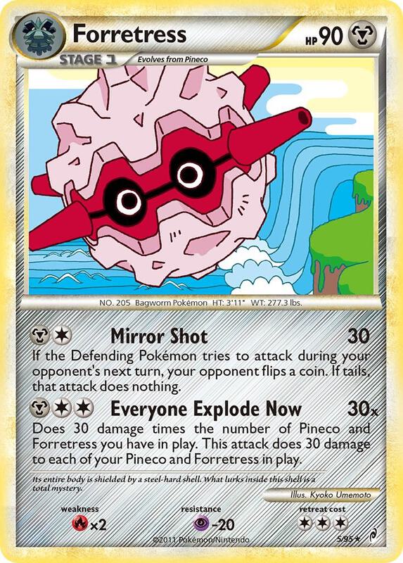 Forretress Pokemon card from Call of Legends